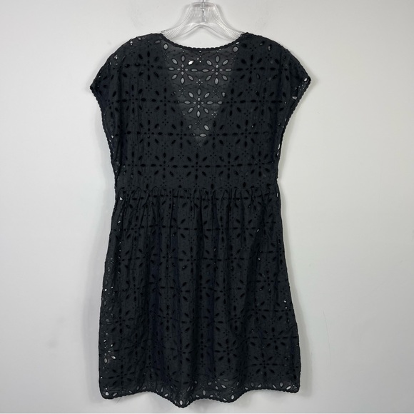 ARITZIA Wilfred La Boheme Misha Dress Babydoll Eyelet Swim Coverup Black XS - Picture 5 of 12